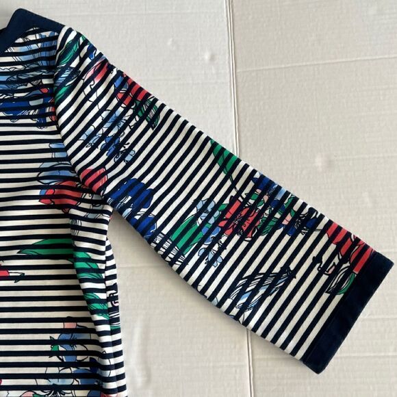 rafaella LP striped floral boat neck top - Picture 6 of 10